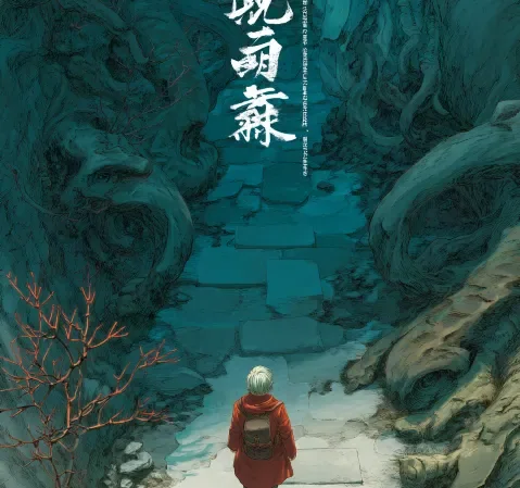漫画阅读场景，暖色灯光下翻开书页